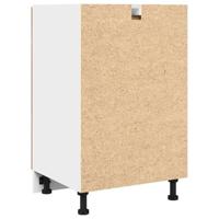 Onderkast met lade 50x46x81,5 cm bewerkt hout artisanaal eiken - thumbnail