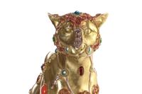 Decoratieve figuren DKD Home Decor Luipaard Hars Koloniaal (25,5 x 17 x 33 cm) - thumbnail