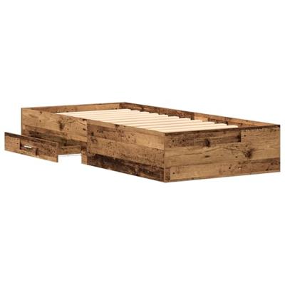 Bedframe met lades met lade Oud hout 100 x 200 cm Bewerkt hout