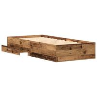 Bedframe met lades met lade Oud hout 100 x 200 cm Bewerkt hout - thumbnail