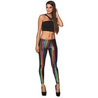 Legging Regenboog zeemeermin stretch - thumbnail