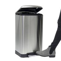 Kela Davino Pedaalemmer Silent Close 30 L - Zilver - thumbnail