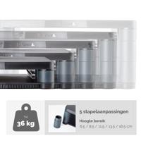 Fellowes beeldschermhouder in de hoogte verstelbaar (min. 64 mm tot 165 mm) met basis uit plastic - thumbnail