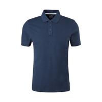 Q/S designed by regular fit polo donkerblauw - thumbnail