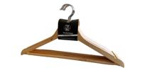 Kleerhangerset hout pak a 6 stuks - thumbnail