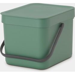 Brabantia sort & go afvalbak 6l groen Brabantia sort & go afvalbak 6l groen