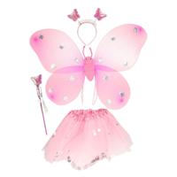 Toi-Toys Princess friends verkleedset vlinderfee met vleugels - thumbnail