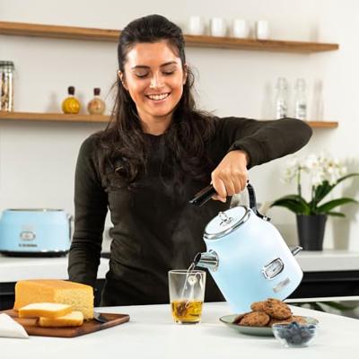 Retro Serie - Electric Kettle - 2200W - 1,7L - Blue Retro Serie - Electric Kettle - 2200W - 1,7L - Blue