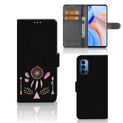 OPPO Reno 4 Pro 5G Leuk Hoesje Boho Dreamcatcher | Portemonnee hoesje OPPO Reno 4 Pro 5G Leuk Hoesje Boho Dreamcatcher | Portemonnee hoesje