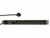 LogiLink PDU7C01 7AC-uitgang(en) 230V 2m Zwart Overspanningsbeveiliging - thumbnail