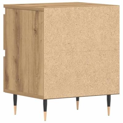 Nachtkastje 2 pcs Artisan Eiken 40 x 35 x 50 cm Bewerkt hout