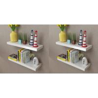 Wandplanken 4 st 60 cm wit - thumbnail