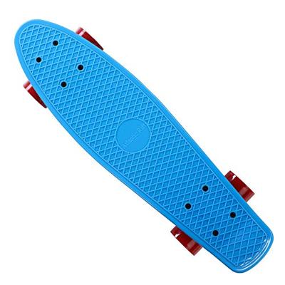 Skateboard Retro 57 cm Blauw-Rood