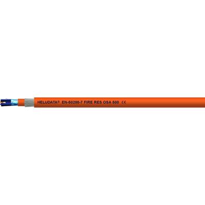 HELU 11016406 Instrumentkabel HELUDATA® EN50288-7 FIRE RES OS 500 1 x 2 x 1.5 mm² Oranje 100 m
