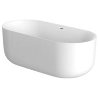 Vrijstaand Bad Xenz Mauro 180x84x64 cm Solid Surface Wit - thumbnail