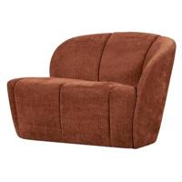 Woood Mojo 2-zits bankje rechts rib Roestbruin - thumbnail