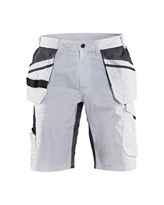Blåkläder Schildersshort met stretch 10991330 | Wit/Donkergrijs | Maat 46 - 7330509659113