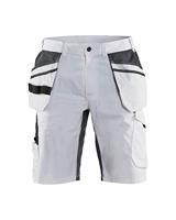 Blåkläder Schildersshort met stretch 10991330 | Wit/Donkergrijs | Maat 46 - 7330509659113 - thumbnail