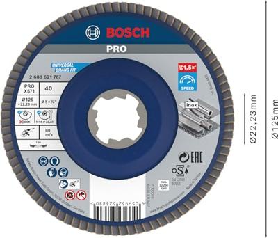 Bosch Accessories 2608621767 X-LOCK Lamellenschijf Diameter 125 mm 1 stuk(s)