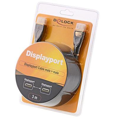 Delock 82772 Kabel DisplayPort 1.2 male > DisplayPort male 4K 60 Hz 3 m Premium