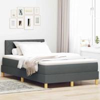 Boxspring bed met matras Donkergrijs 120 x 200 cm Stof - thumbnail