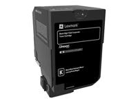 Lexmark Toner 74C2HKE Origineel Zwart 20000 bladzijden 74C2HKE - thumbnail