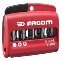 Facom Combinatieset van 10 Bits | 1/4" - Serie 1 - 25 mm + Bithouder - N°1 - E.110PB - thumbnail