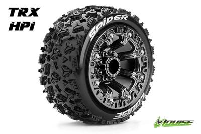 Louise ST-SPIDER Banden Set - Soft - 2.2" Velgen Black Chrome - Hex 12mm Louise ST-SPIDER Banden Set - Soft - 2.2" Velgen Black Chrome - Hex 12mm