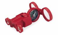 Safari multifunctioneel kompas Optic One junior 9 x 5 cm rood - thumbnail
