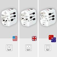 Skross 1302460 Reisstekker Pro Light USB (2xA) - thumbnail