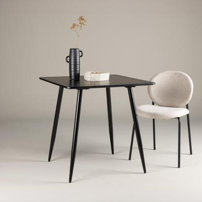 Nohr Bistrotafel 'Austina' 75 x 75cm, kleur Zwart