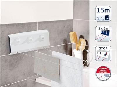 Leifheit 83107 roldrooglijn rollfix 150 triple longline