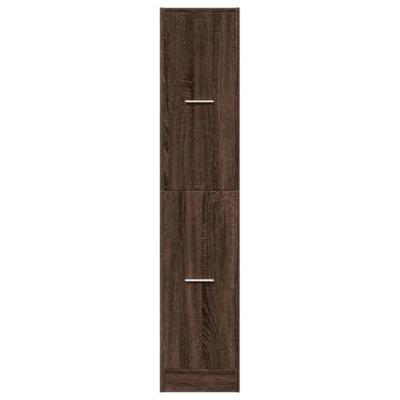 Apothekerskast 30x41x144,5 cm bewerkt hout bruin eikenkleurig Apothekerskast 30x41x144,5 cm bewerkt hout bruin eikenkleurig