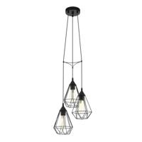 Eglo Vintage hanglampTarbes 3-lichts zwart - 94191 - thumbnail