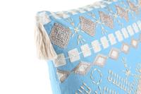 Kussen DKD Home Decor Blauw Wit 40 x 15 x 40 cm - thumbnail