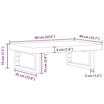 Badkamer wandschap staal en massief beukenhout
