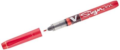 Fineliner pilot v sign rond 0.6 mm rood