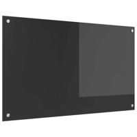 VidaXL Keuken spatscherm donkergrijs 100 x 60 cm gehard glas - thumbnail