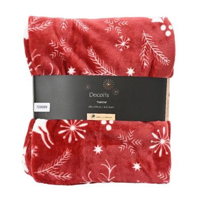 Sprei polyester L130b170h0,8 cm rood I Decoris - Decoris Sprei polyester L130b170h0,8 cm rood I Decoris - Decoris