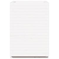 Plantenbak 50x50x72,5 cm massief grenenhout wit - thumbnail