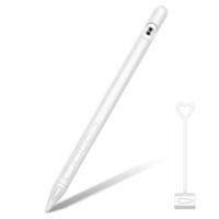 Geschikt voor Apple Pencil1 Generation StylusTouch pen silicone beschermkap pendop (wit) - thumbnail