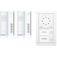 Ritto by Schneider RGE1891470 Complete set voor Deurintercom Kabelgebonden Tweegezinswoning Wit