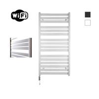 Sanicare HVW - Moda Elektrische Radiator - 120x60cm - 876W - wifi - thermostaat - wit - linksonder - mat wit HLDWW 601200/W - thumbnail