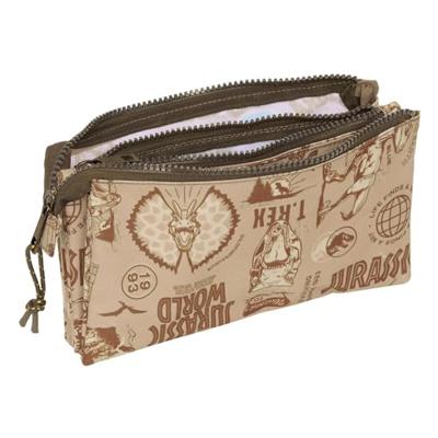 Pennenetui met 3 vakken Jurassic World Beige 22 x 12 x 3 cm Pennenetui met 3 vakken Jurassic World Beige 22 x 12 x 3 cm