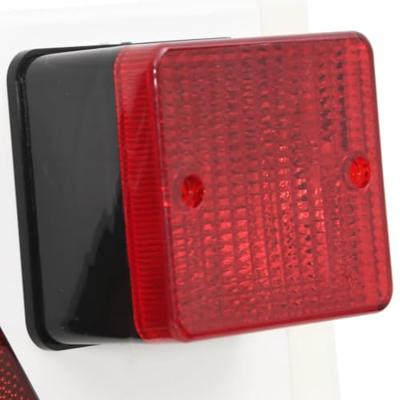 VidaXL Aanhangerverlichting klassiek peertje 12 v 115x7x14 cm rood