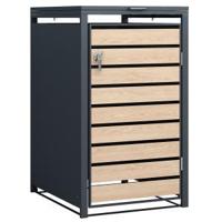 Kliko ombouw - Verzinkt staal Houtlook - Antraciet Bruin 1 kliko - thumbnail