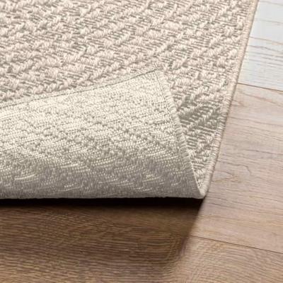 Vloerkleed ZIZUR room binnen en buiten 80x200 cm jute look