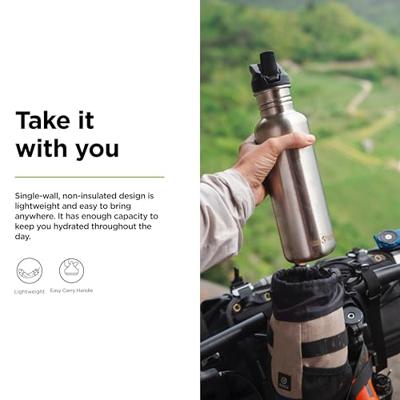 Klean Kanteen Classic met flipsportdop, 800ml/27oz Drinkfles