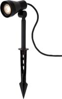 Lucide SPIKE - Tuinspot - Ø 6,5 cm - LED Dimb. - GU10 - 1x5W 3000K - IP54 - Zwart - thumbnail
