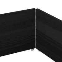 Palletopzetranden 2 st 150x100 cm massief grenenhout zwart - thumbnail